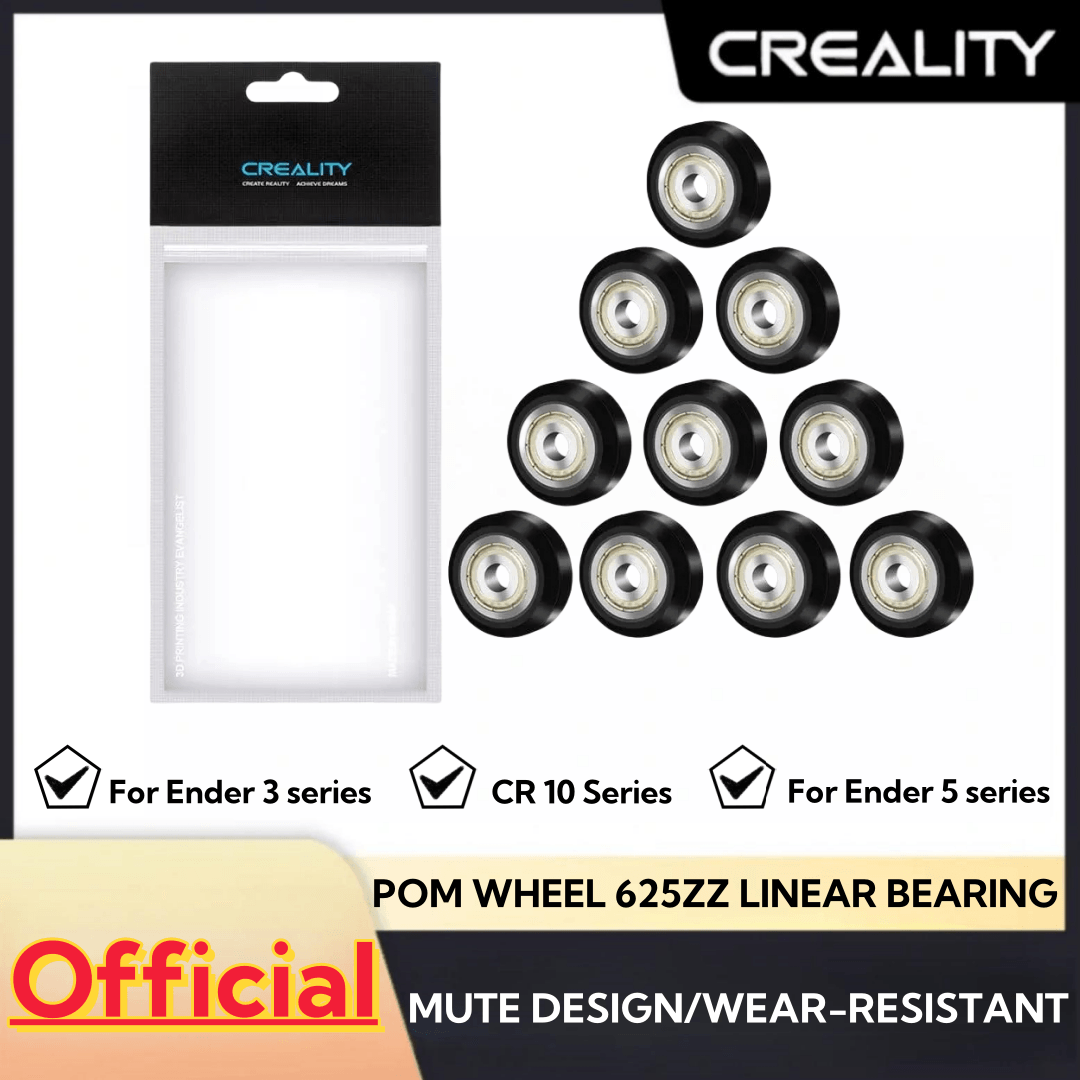 Creality Printer Ender 3 - Creality-pomプラスチックプーリー,3Dプリンター部品,625zz,リニアベアリング,3シリーズ,ender5シリーズ,cr 10シリーズ
