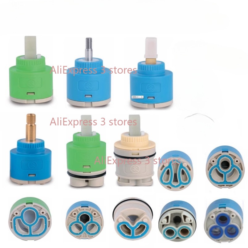 Basin Mixer Cartridge - 1 個 35/40 ミリメートル交換セラミックスプール水道ミキサーバルブ蛇口カートリッジキッチン浴室の蛇口交換アクセサリー