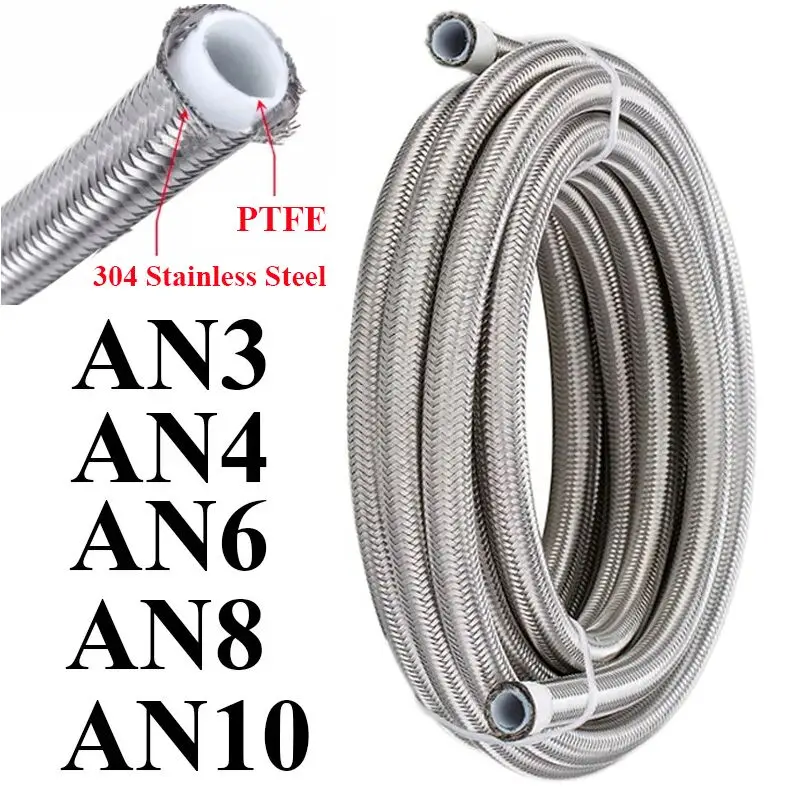 ステンレス鋼のレーシングホース,編組,燃料コイルライン,オイ - Ptfe Tape Thread のレビューと価格