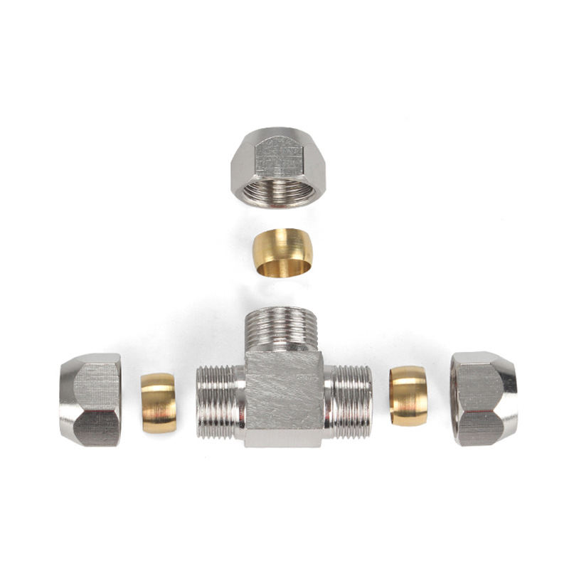 1ピース真鍮Tタイプ4 6 8 10 12 14 16mm, - Compression Fitting Brass のレビューと価格