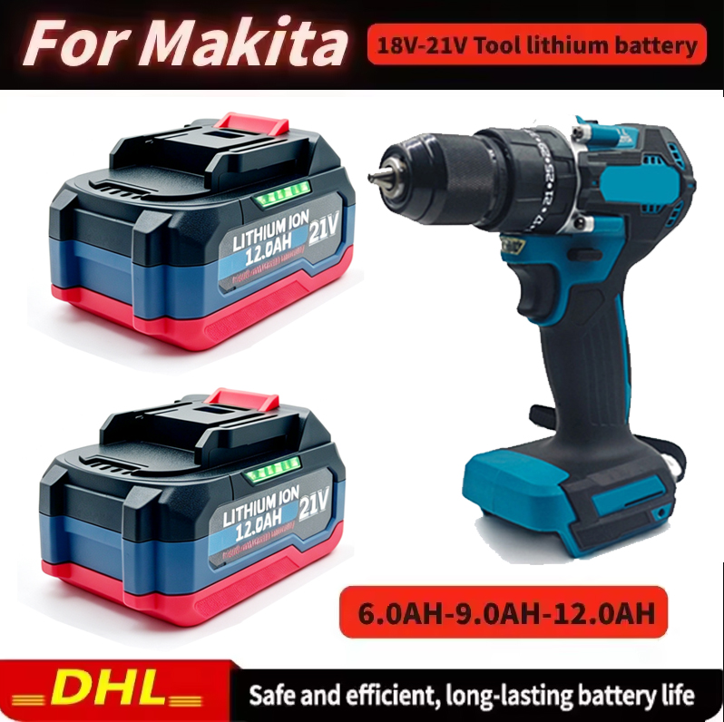 18V 21V 12.0Ah 充電式リチウム電池マキタ 18 - Makita Drill Ddf484 のレビューと価格
