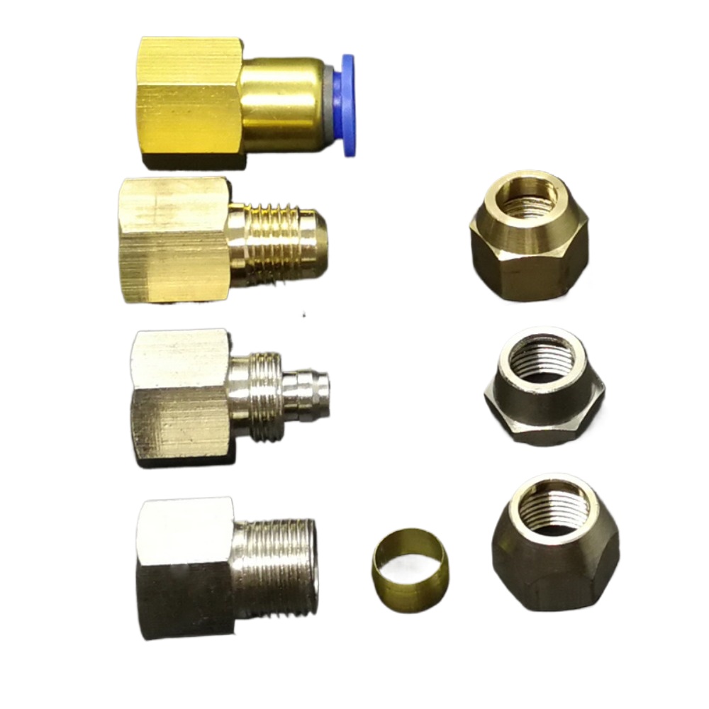 M10/12/14/16/18/20メートル雌ねじ式プッシュ - Compression Fitting Brass のレビューと価格